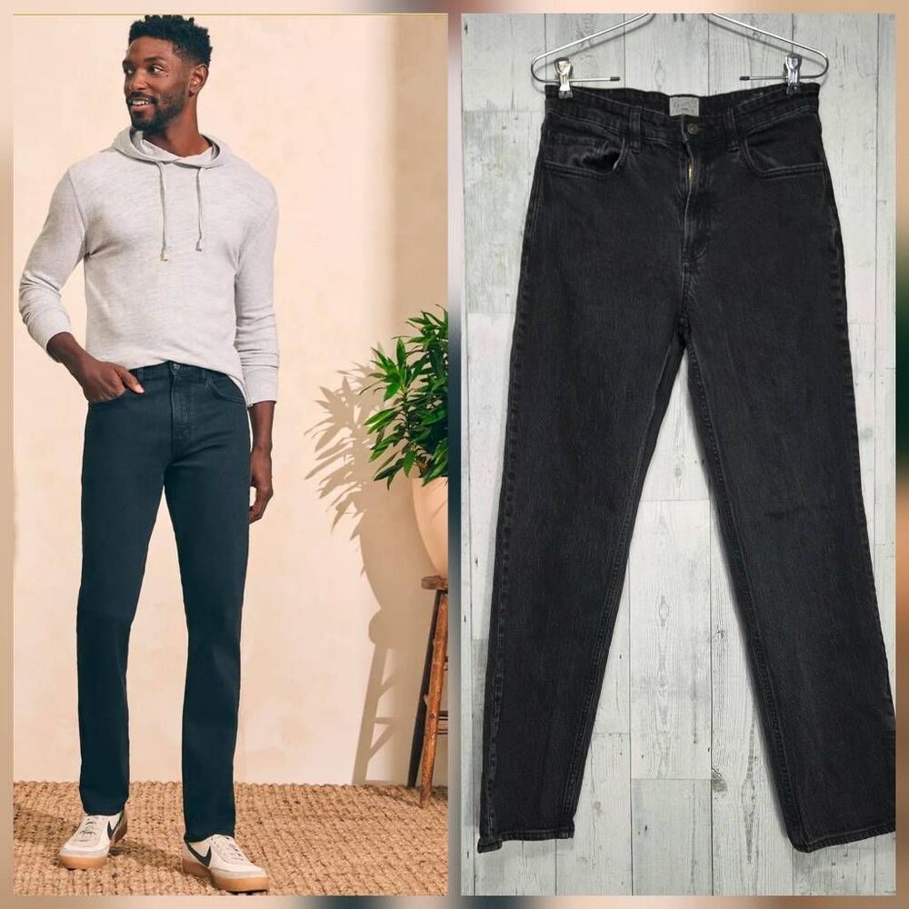 Faherty Feel Good Special Weave Slim / Tapered Jeans Sz. 29 x 29